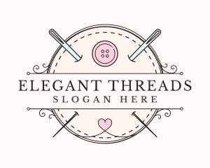 Sewing Tailor Needle logo design