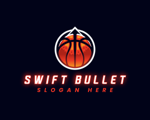 Sports Basketball Arrow logo design