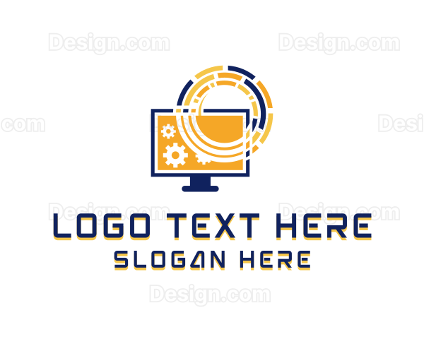 Computer Tech Repair Logo