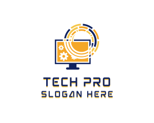 Computer Tech Repair logo design