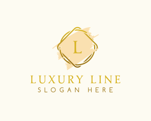 Luxury Cosmetics Frame logo design