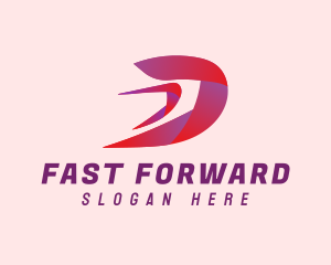 Fast Gradient Letter D logo