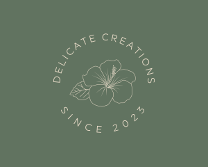 Hibiscus Beauty Flower logo design