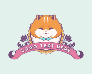 Cute Cartoon Cat Logo