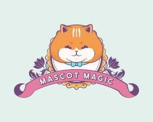 Cute Cartoon Cat logo design