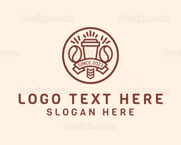 Coffee Cup Banner Logo