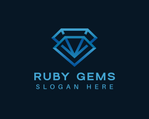 Crystal Diamond Gem logo design