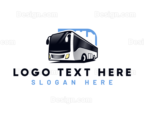 Bus Transportation Tour Logo