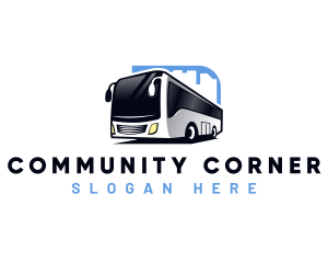 Bus Transportation Travel Tour logo design