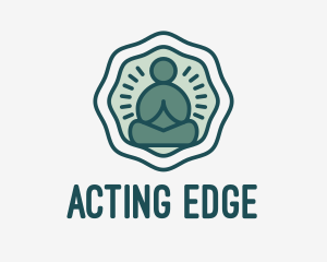 Meditation Zen Buddha logo design