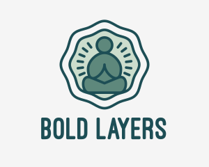 Meditation Zen Buddha logo design