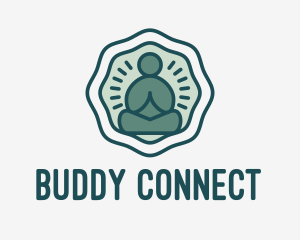 Meditation Zen Buddha logo design