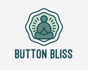 Meditation Zen Buddha logo design