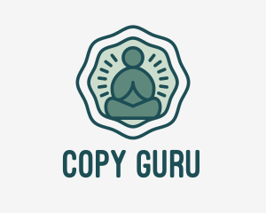 Meditation Zen Buddha logo design