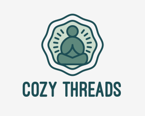 Meditation Zen Buddha logo design