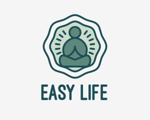 Meditation Zen Buddha logo design