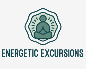 Meditation Zen Buddha logo design