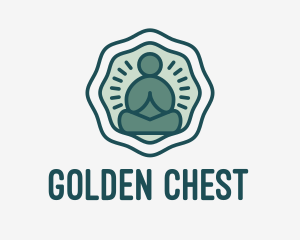 Meditation Zen Buddha logo design