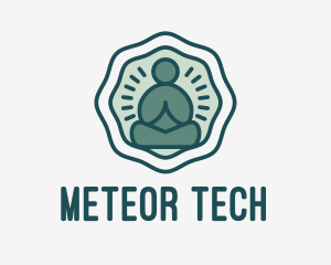 Meditation Zen Buddha logo design