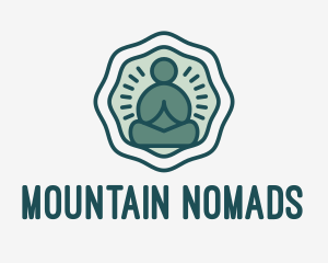 Meditation Zen Buddha logo design