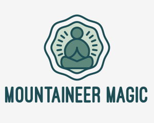 Meditation Zen Buddha logo design