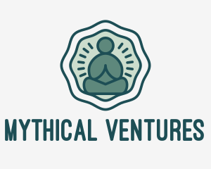 Meditation Zen Buddha logo design