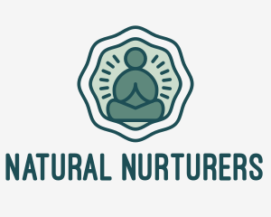 Meditation Zen Buddha logo design