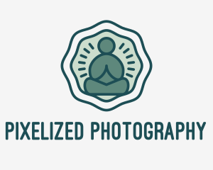 Meditation Zen Buddha logo design