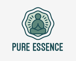 Meditation Zen Buddha logo design