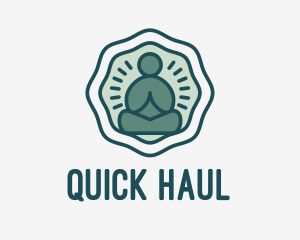 Meditation Zen Buddha logo design