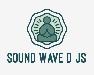 Meditation Zen Buddha logo design