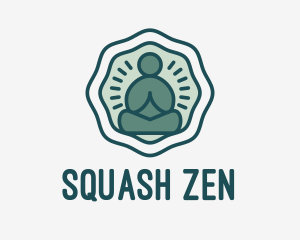 Meditation Zen Buddha logo design