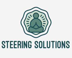 Meditation Zen Buddha logo design