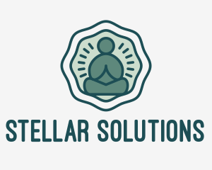 Meditation Zen Buddha logo design