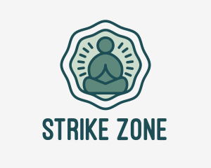 Meditation Zen Buddha logo design