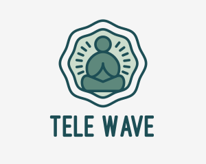 Meditation Zen Buddha logo design