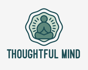 Meditation Zen Buddha logo design