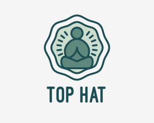 Meditation Zen Buddha logo design