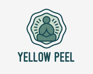 Meditation Zen Buddha logo design