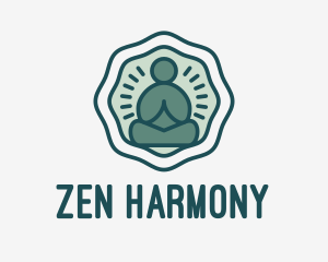 Meditation Zen Buddha logo design