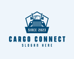 Trucking Freight Cargo Mover logo design