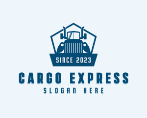 Trucking Freight Cargo Mover logo design