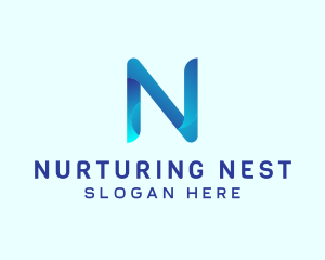 Modern Firm Brand Letter N logo design