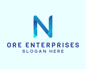 Modern Firm Brand Letter N logo design