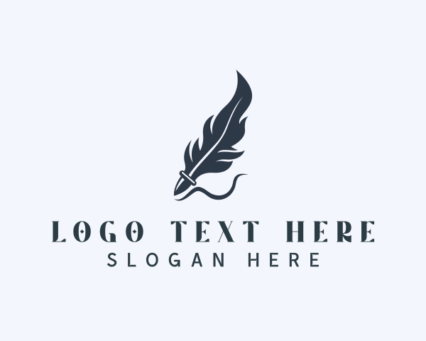 Feather logo example 4