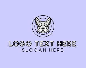 French Bulldog Dog logo