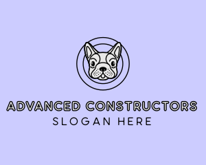 French Bulldog Dog logo design