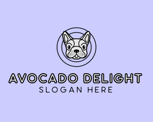 French Bulldog Dog logo design