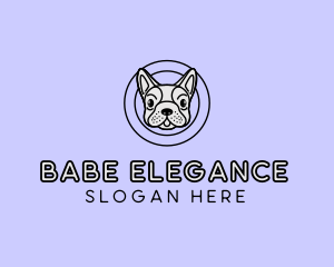 French Bulldog Dog logo design