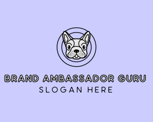 French Bulldog Dog logo design